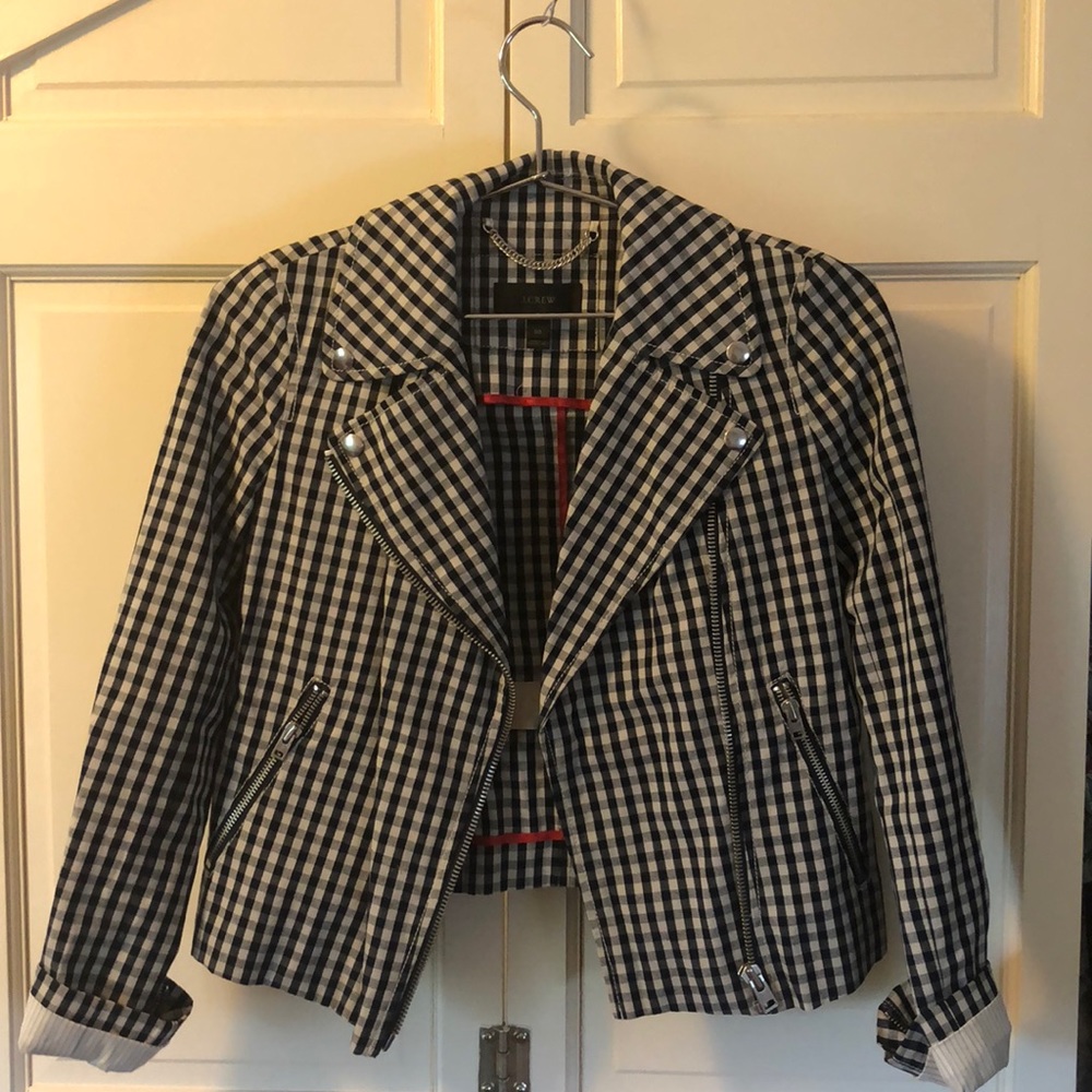 J.Crew Gingham Moro Jacket